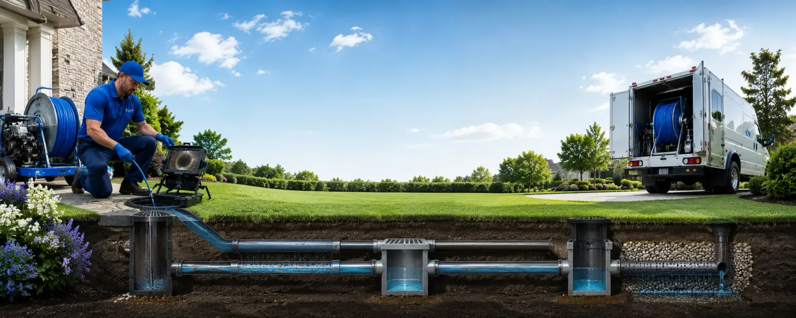 Outdoor drain cleaning information for Irondale, MO